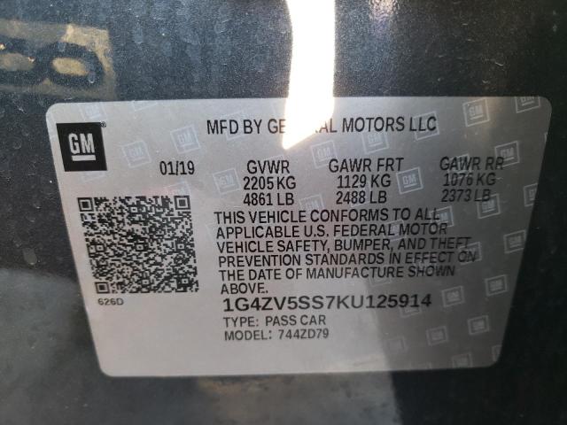 2019 BUICK LACROSSE A - 1G4ZV5SS7KU125914