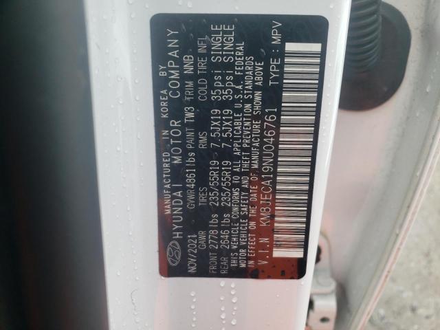 2022 HYUNDAI TUCSON LIM - KM8JECA19NU046761