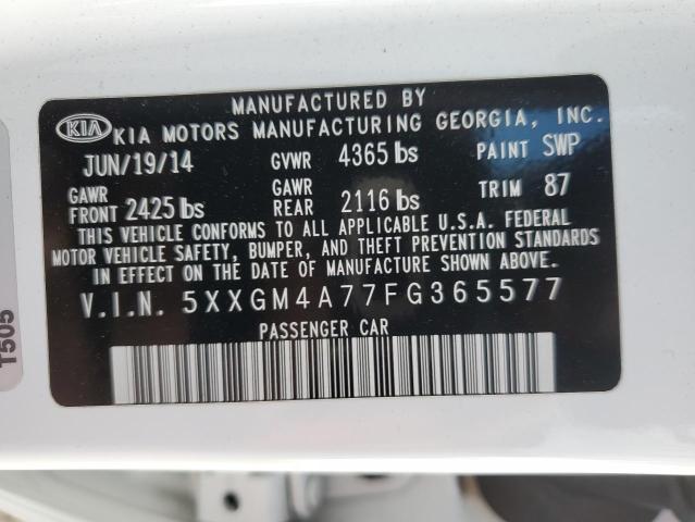 5XXGM4A77FG365577 KIA Optima Lx