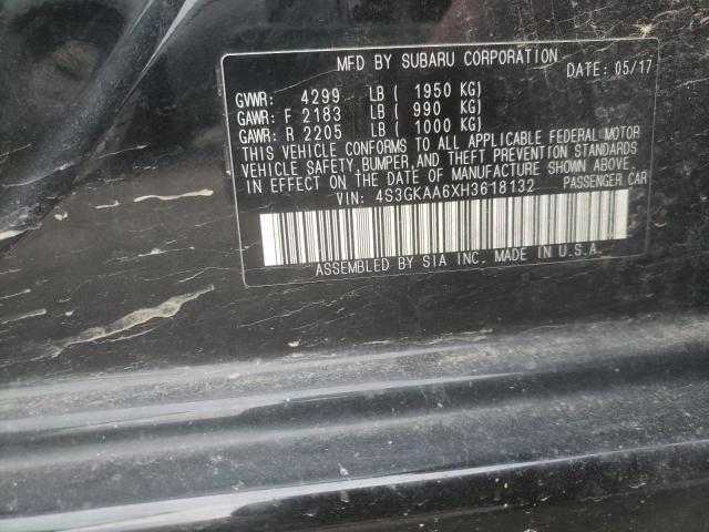 2017 SUBARU IMPREZA 4S3GKAA6XH3618132
