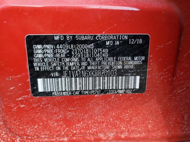 JF1VA1N6XK8820103 Subaru Wrx Limited