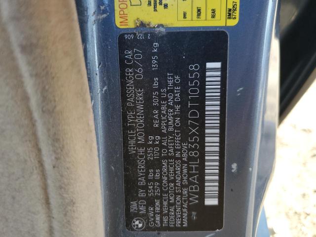 WBAHL835X7DT10558 BMW 750 I