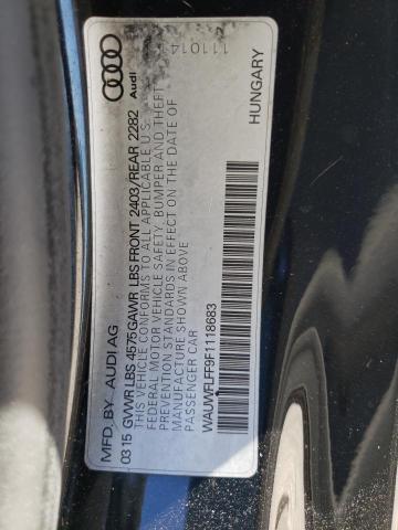 VIN WAUWFLFF9F1118683 2015 AUDI A3 no.12