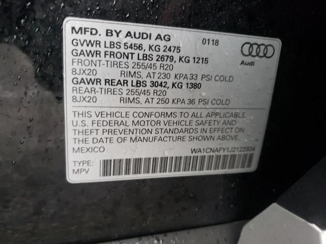 2018 AUDI Q5 PRESTIG - WA1CNAFY1J2122934