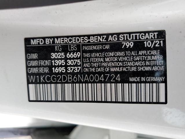 2022 MERCEDES-BENZ EQS 450+ - W1KCG2DB6NA004724