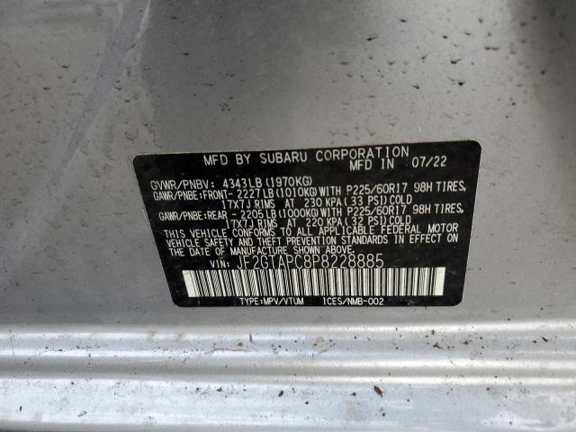 JF2GTAPC8P8228885 Subaru Crosstrek Premium