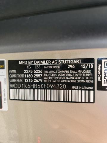 2019 MERCEDES-BENZ E 450 - WDD1K6HB6KF094320