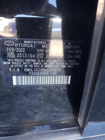 2022 HYUNDAI SONATA SEL - KMHL14JA5NA205819