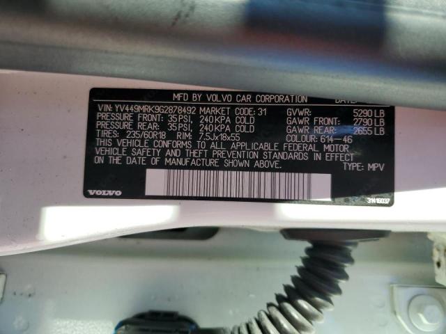 YV449MRK9G2878492 Volvo XC60