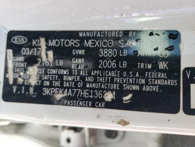 3KPFK4A77HE136331 KIA FORTE LX