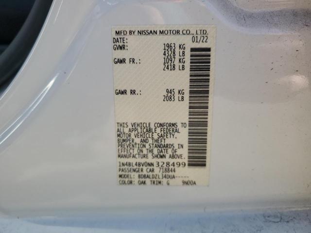 2022 NISSAN ALTIMA S 1N4BL4BV0NN328499