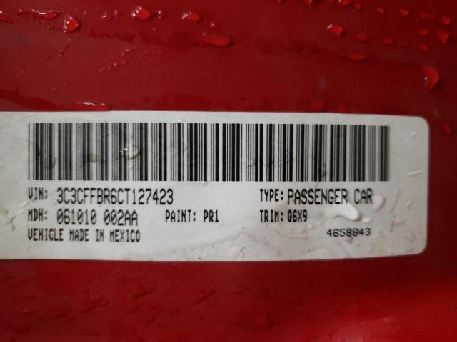 3C3CFFBR6CT127423 Fiat 500