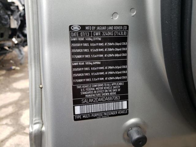 SALAK2D44DA687063 Land Rover LR4