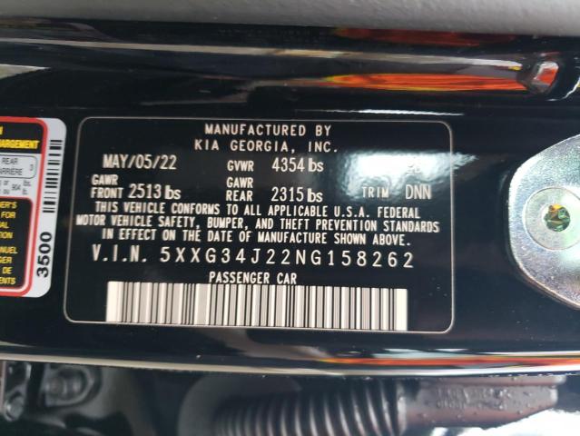 2022 KIA K5 EX - 5XXG34J22NG158262