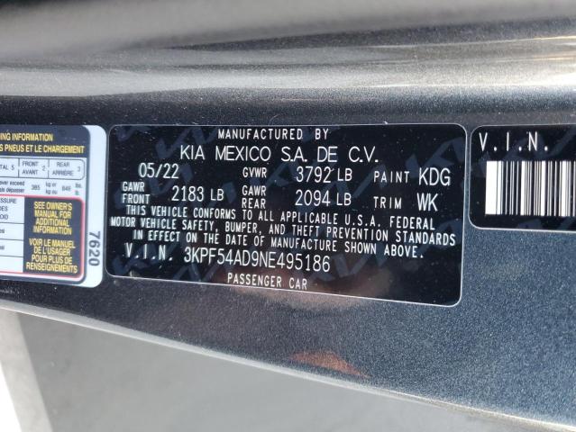 2022 KIA FORTE GT L - 3KPF54AD9NE495186
