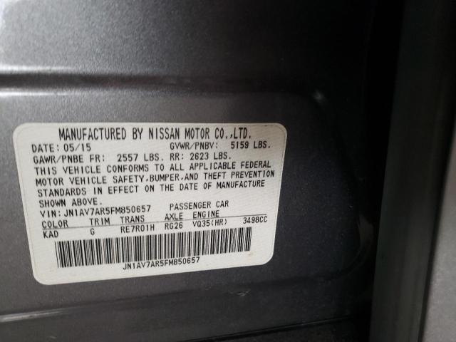 2015 INFINITI Q50 HYBRID - JN1AV7AR5FM850657