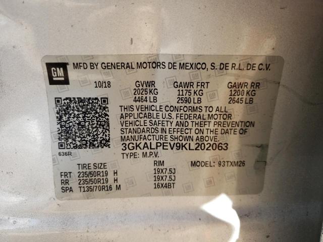 3GKALPEV9KL202063 GMC Terrain Slt