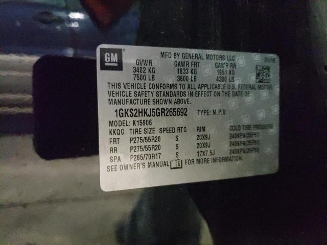 1GKS2HKJ5GR265692 GMC YUKON XL DENALI