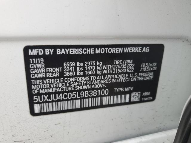 2020 BMW X5 M50I 5UXJU4C05L9B38100