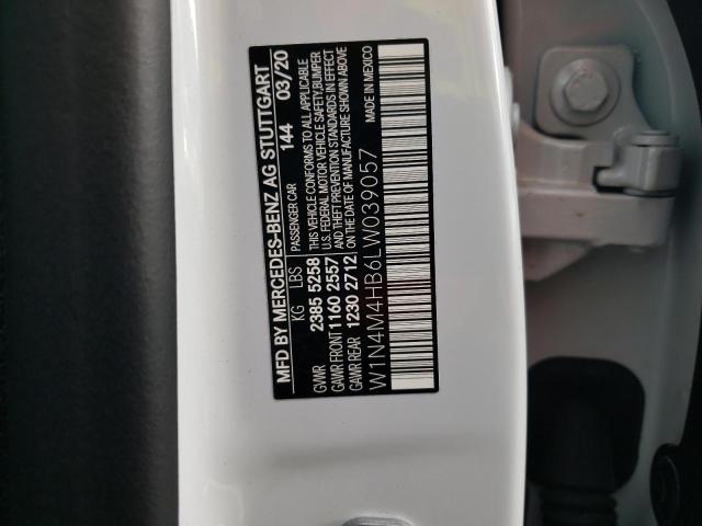 W1N4M4HB6LW039057 Mercedes-Benz Glb 250 4matic