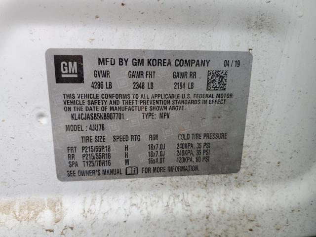 2019 BUICK ENCORE PRE - KL4CJASB5KB907701