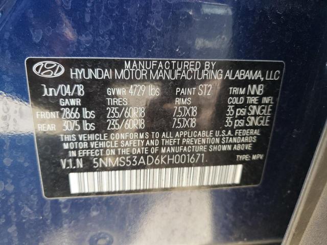 2019 HYUNDAI SANTA FE L - 5NMS53AD6KH001671