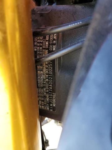 2016 SUZUKI GSX-S1000A - JS1GT7AA0G2100257