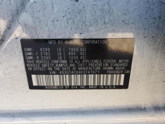 4S3GTAC64K3741071 Subaru Impreza Premium