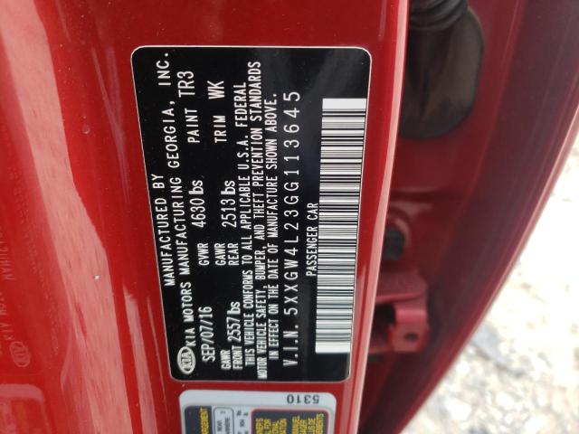 5XXGW4L23GG113645 KIA OPTIMA SX