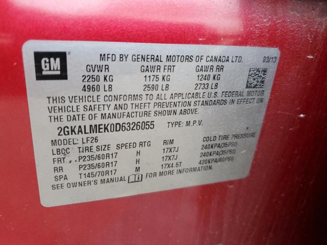 2GKALMEK0D6326055 GMC Terrain Sle
