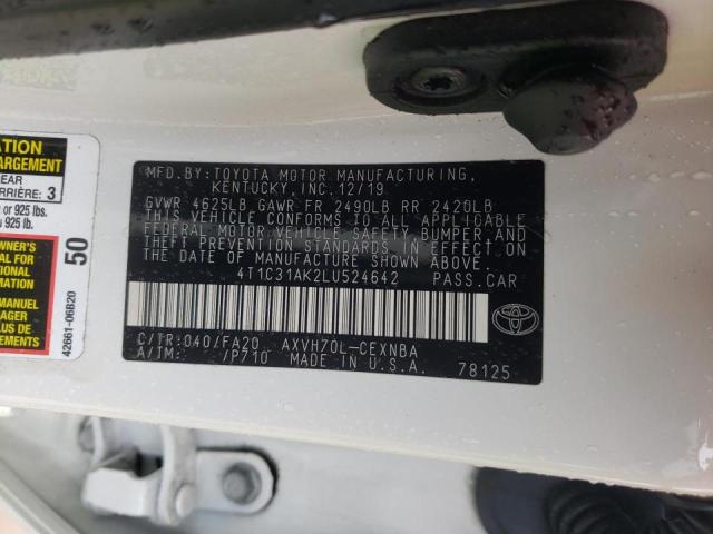 4T1C31AK2LU524642 Toyota CAMRY LE