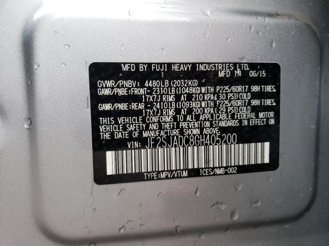 JF2SJADC8GH405200 Subaru Forester 2.5i Premium