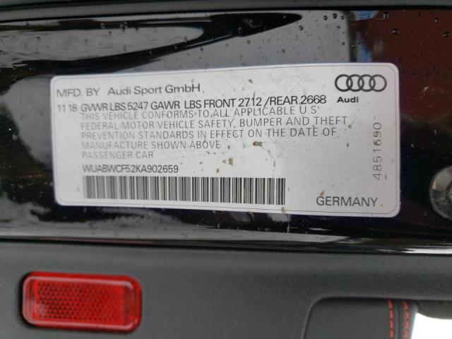 2019 AUDI RS5 - WUABWCF52KA902659