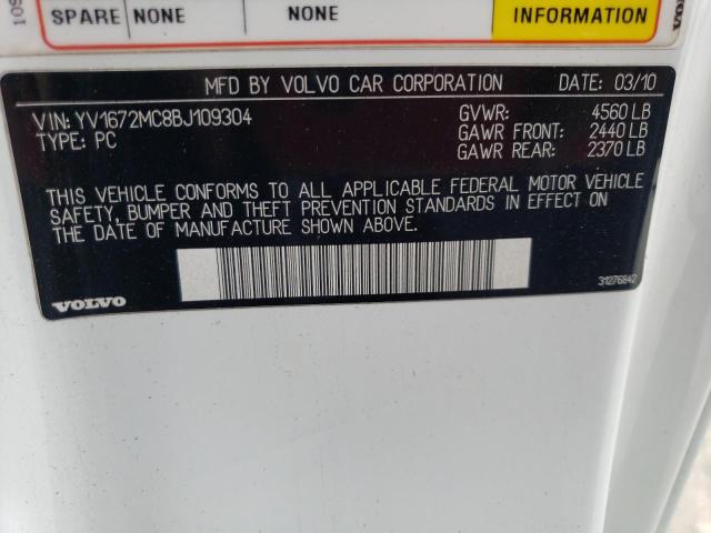 YV1672MC8BJ109304 Volvo C70