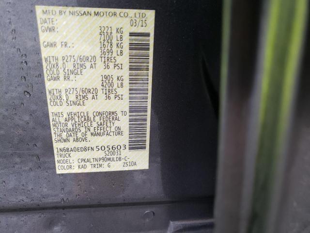 2015 NISSAN TITAN S - 1N6BA0ED8FN505603