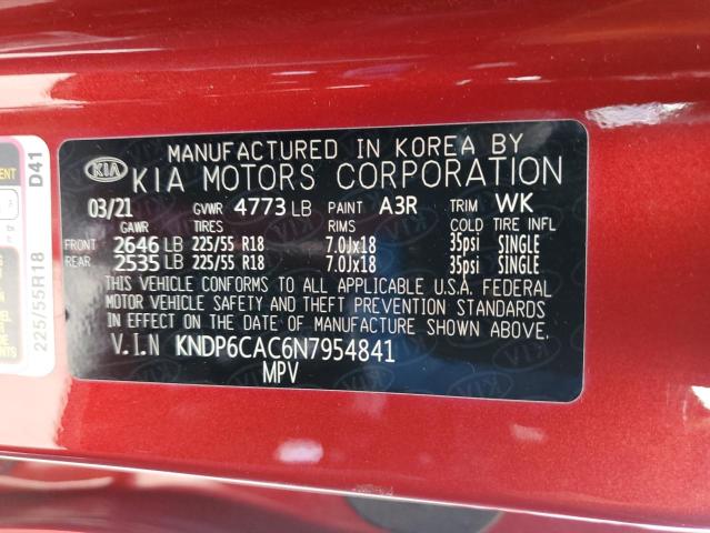 2022 KIA SPORTAGE S - KNDP6CAC6N7954841