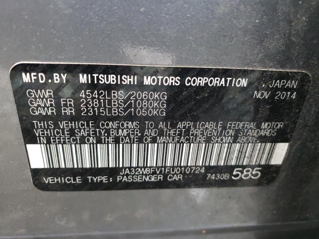 2015 MITSUBISHI LANCER EVO JA32W8FV1FU010724