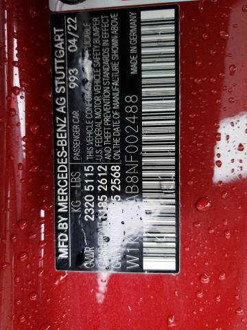 2022 MERCEDES-BENZ SL 55 AMG - W1KVK8AB8NF002488
