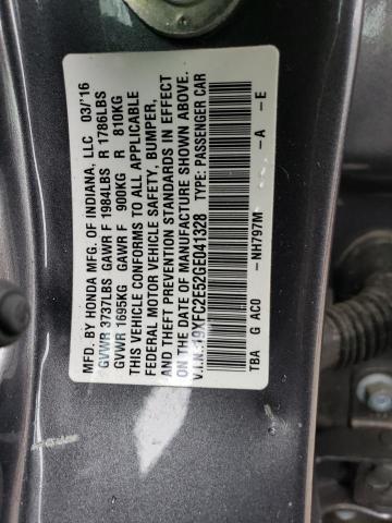 2016 HONDA CIVIC LX - 19XFC2E52GE041328