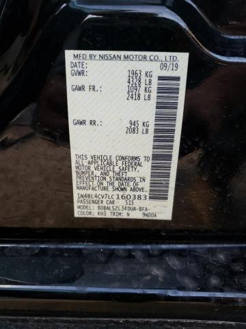 2020 NISSAN ALTIMA SR 1N4BL4CV7LC160383
