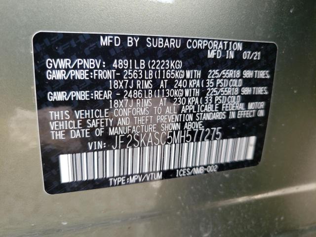 JF2SKASC5MH577275 Subaru Forester Limited