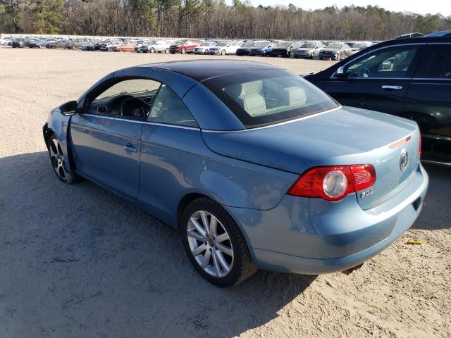 VOLKSWAGEN EOS TURBO 2010 blue converti gas WVWAA7AH8AV021116 photo #3