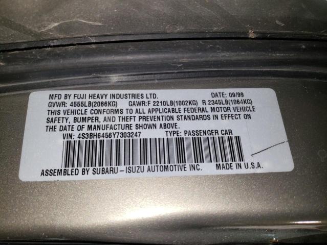 4S3BH6456Y7303247 Subaru LEGACY GT