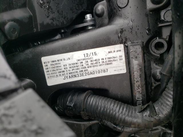 2016 YAMAHA FZ09 JYARN33E2GA010787
