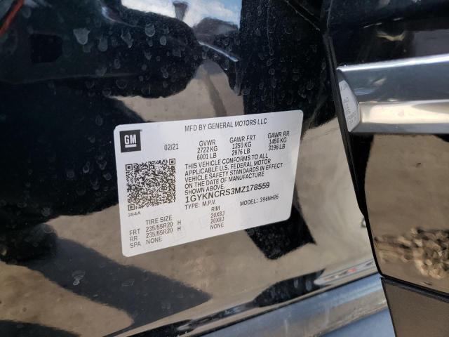 1GYKNCRS3MZ178559 Cadillac Xt5 Premium Luxury