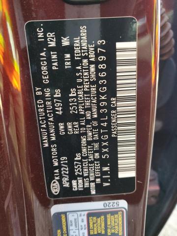 5XXGT4L39KG368973 KIA Optima Lx