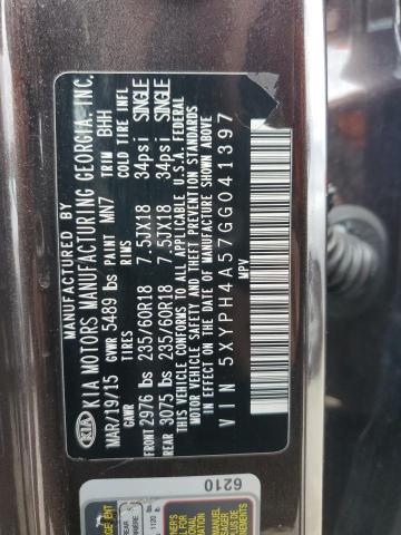 5XYPH4A57GG041397 KIA SORENTO EX