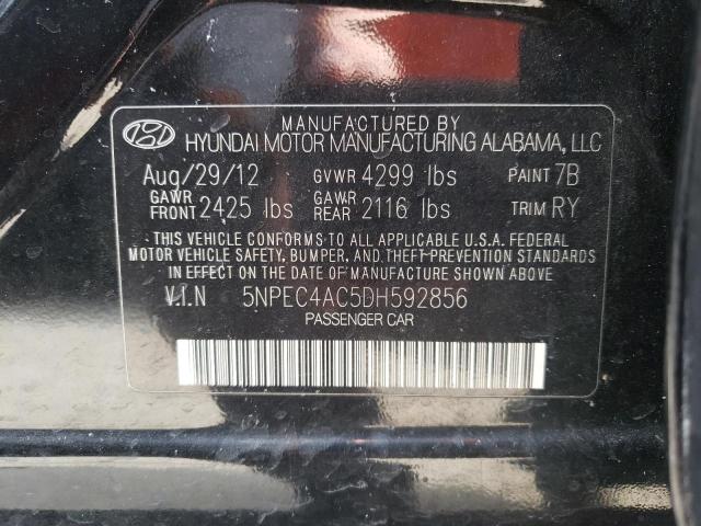 VIN 5NPEC4AC5DH592856 2013 HYUNDAI SONATA no.13