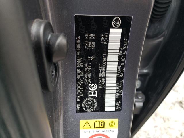 2017 LEXUS ES 350 - 58ABK1GG4HU061971