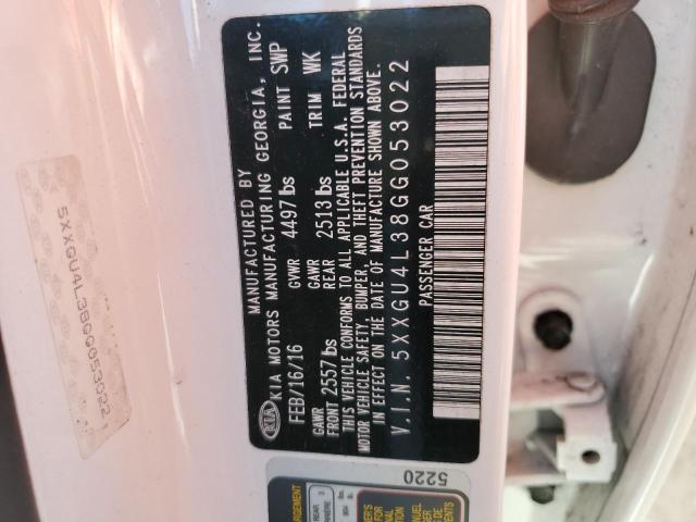 2016 KIA OPTIMA EX - 5XXGU4L38GG053022